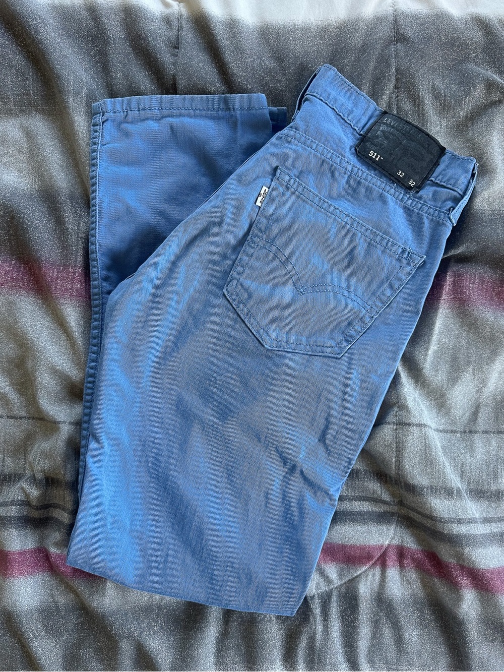 Levi's Men's Slim Jeans in Light Blue - Picture 7 of 8